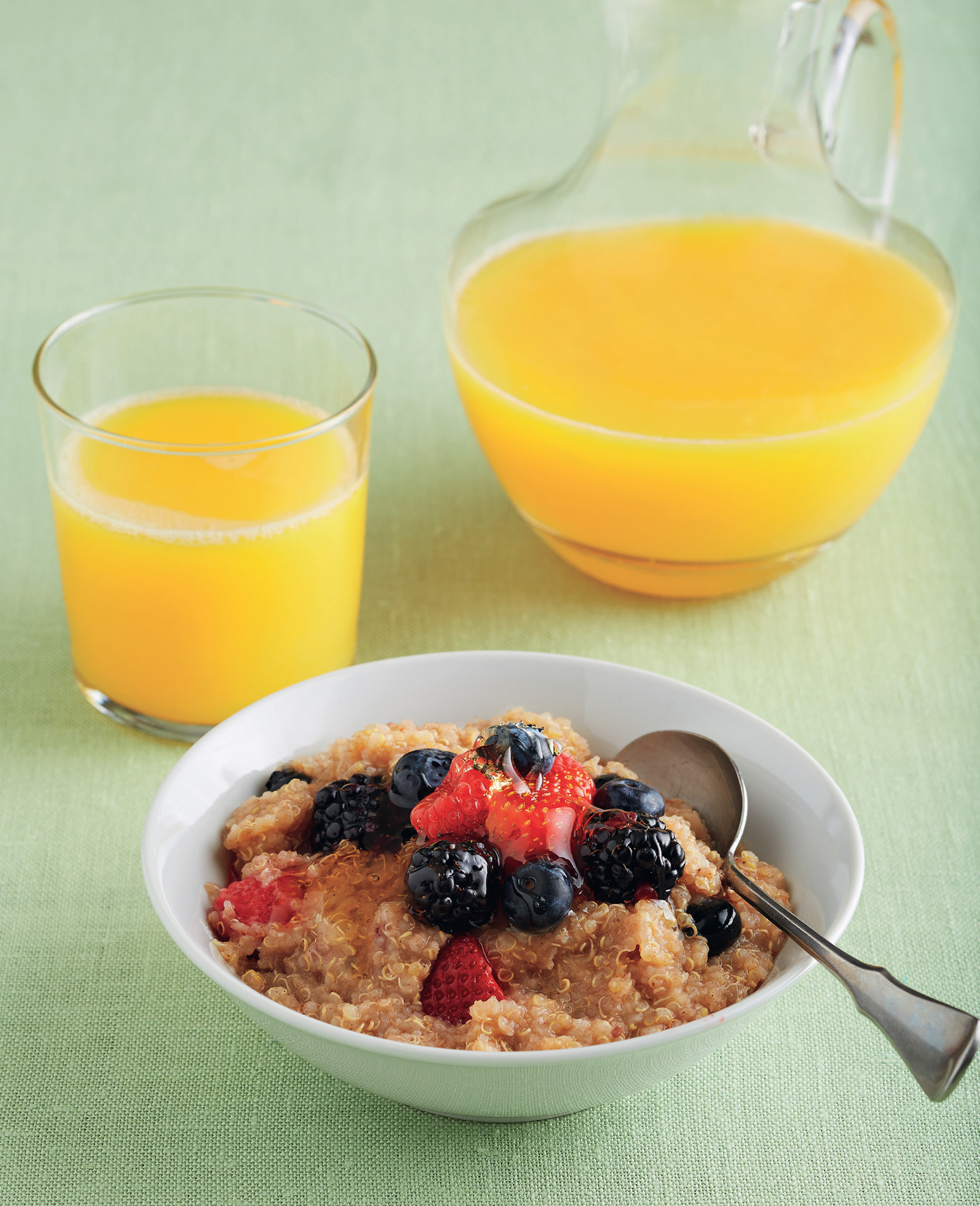 Chai-Spiced Breakfast Quinoa with Berries Coconut-Lime Breakfast Porridge - photo 3