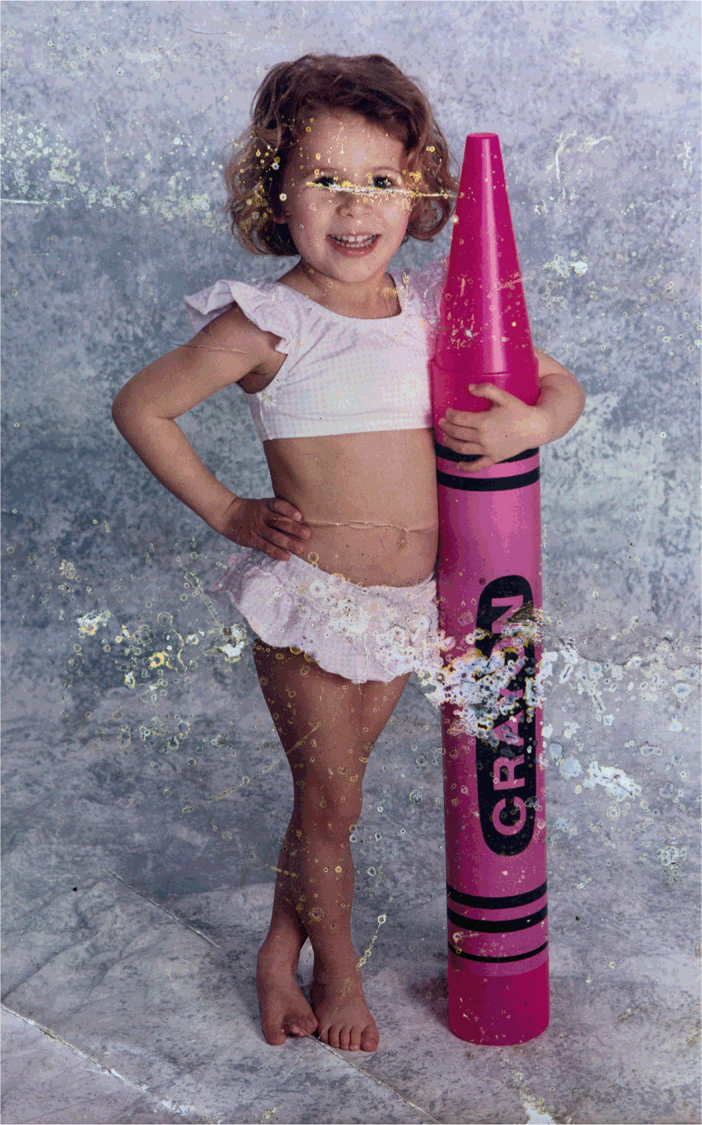 Robert Hirsch Little Girl with Big Crayon circa 20002015 20 30 inches - photo 3