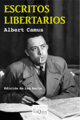 Camus Escritos libertarios