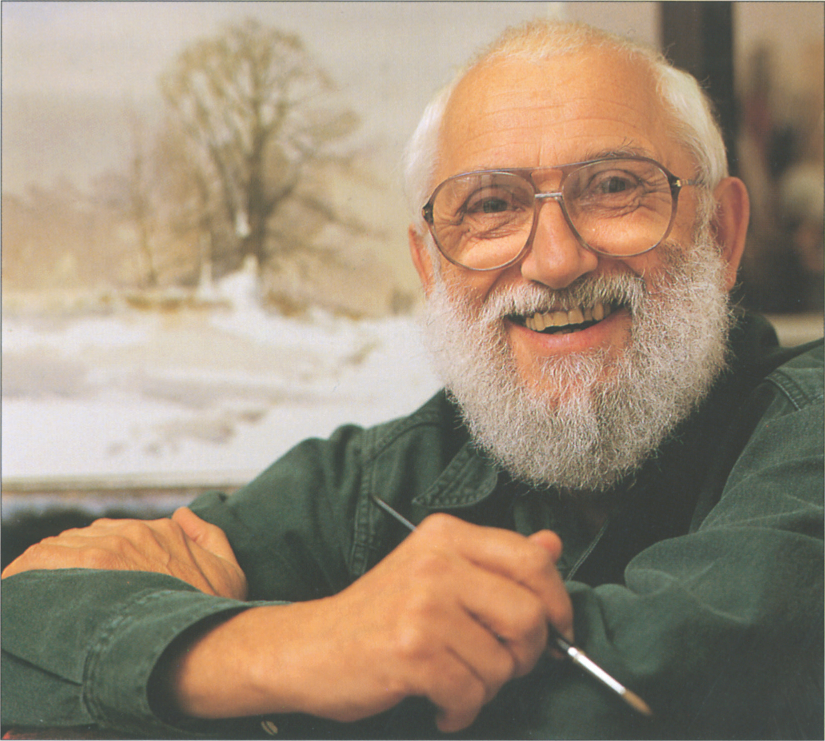 Alwyn Crawshaw in his studio S uccessful painter author and teacher Alwyn - photo 3