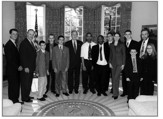 The Murrow team with President Bush from left to right Congressman Anthony - photo 4