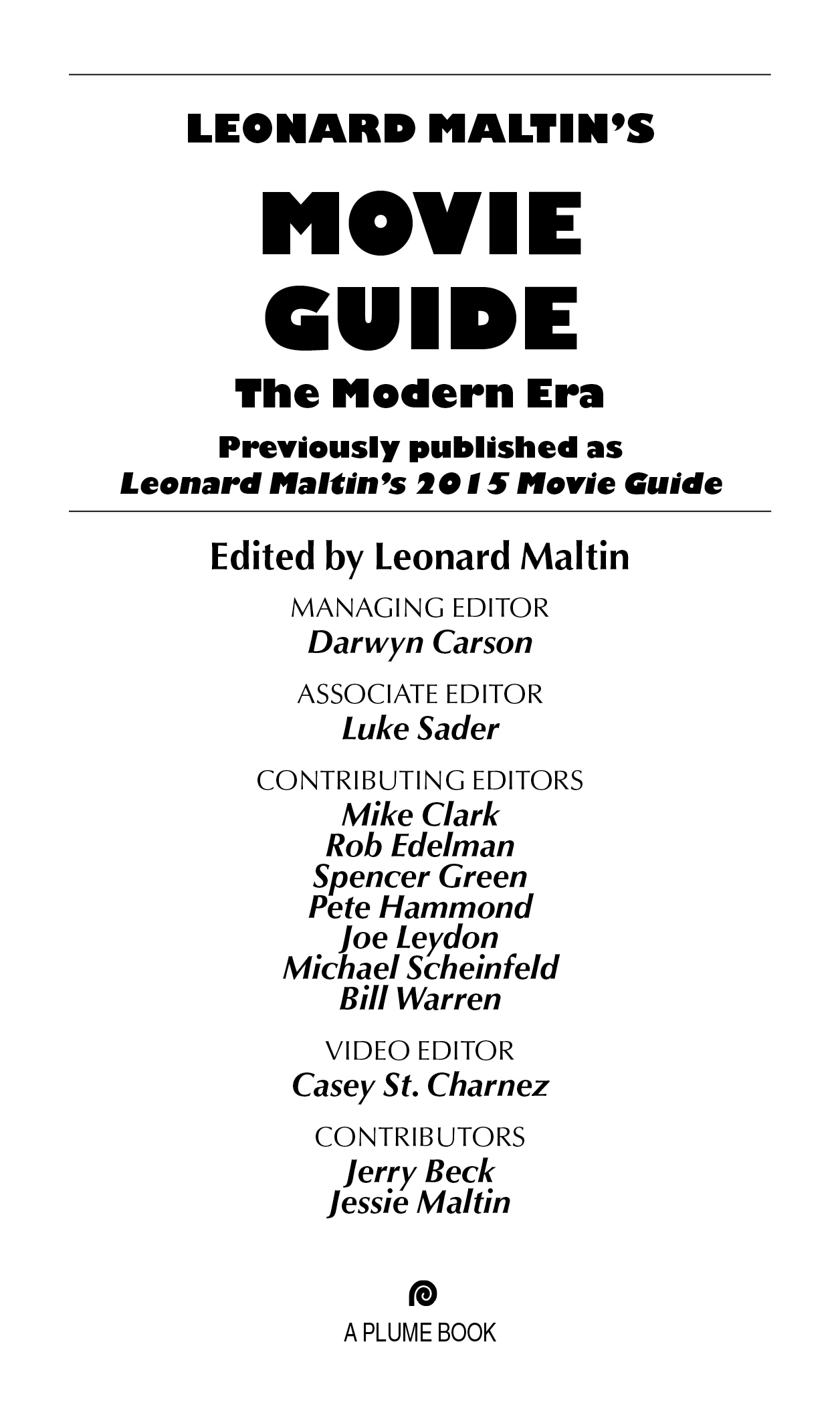 Leonard Maltins 2015 Movie Guide The Modern Era - image 2