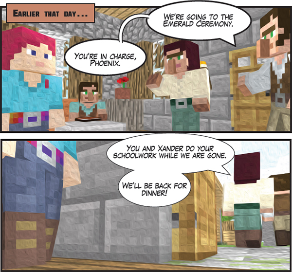 Minecraft Quest for the golden apple an unofficial graphic novel for Minecrafters - photo 7