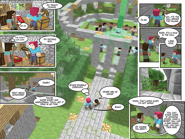 Minecraft Quest for the golden apple an unofficial graphic novel for Minecrafters - photo 9