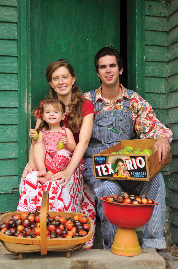 The Gettle family with some heirloom tomatoes At the Baker Creek - photo 4