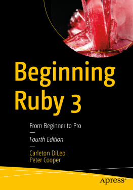 Carleton DiLeo - Beginning Ruby 3: From Beginner to Pro