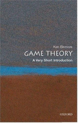 Binmore Game theory: a very short introduction