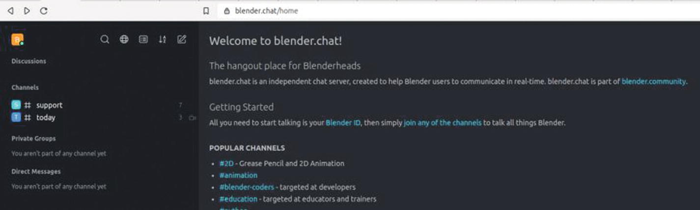 Figure 1-2 Blenders browser-based chat server interface As with most open - photo 4