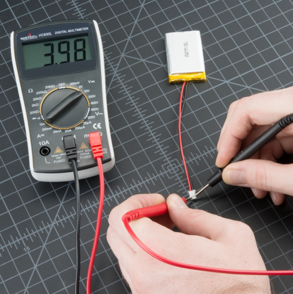 The use a Multimeter in testing a voltage on a LiPo Battery Test Types There - photo 7