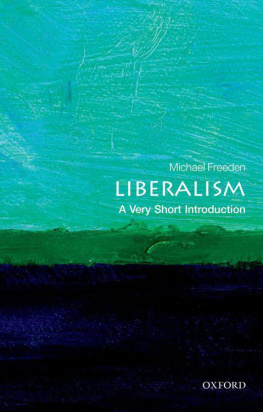 Freeden - Liberalism: a very short introduction