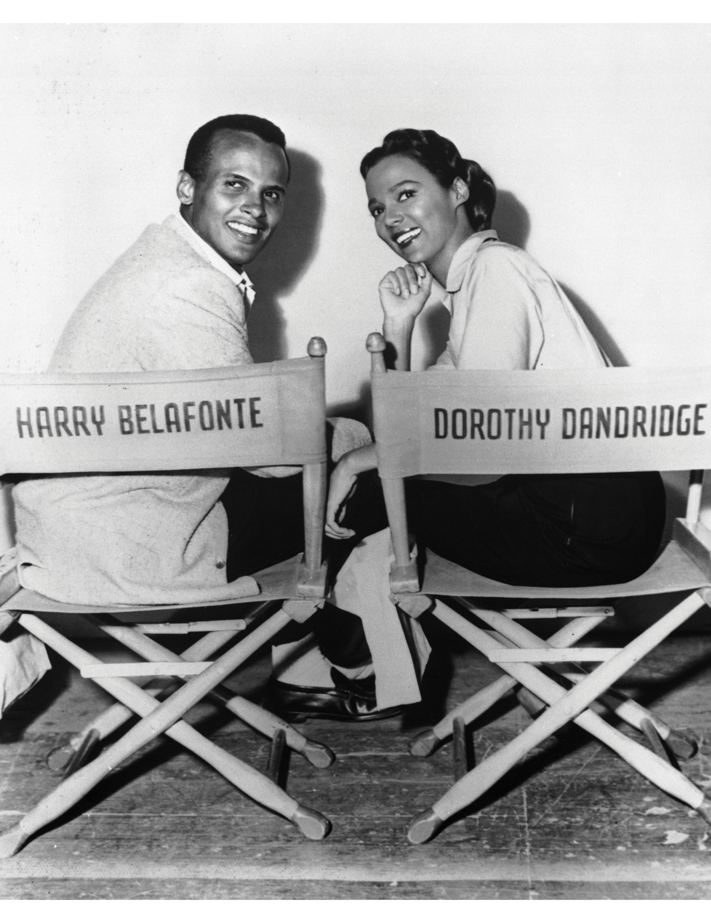 Harry Belafonte and Dorothy Dandridge on the set of Bright Road I grew - photo 2