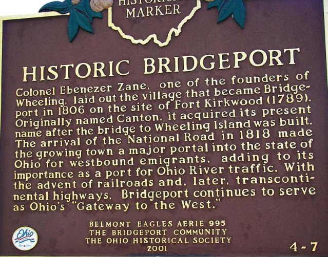 B ridgeport was settled in the late 1700s by Ebenezer Zane who built Zanes - photo 6