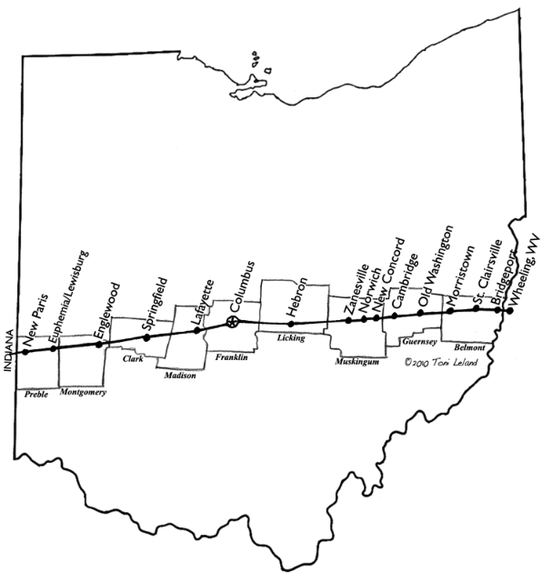 T he National Road in Ohio spans 2279 miles from Bridgeport on the Ohio River - photo 2