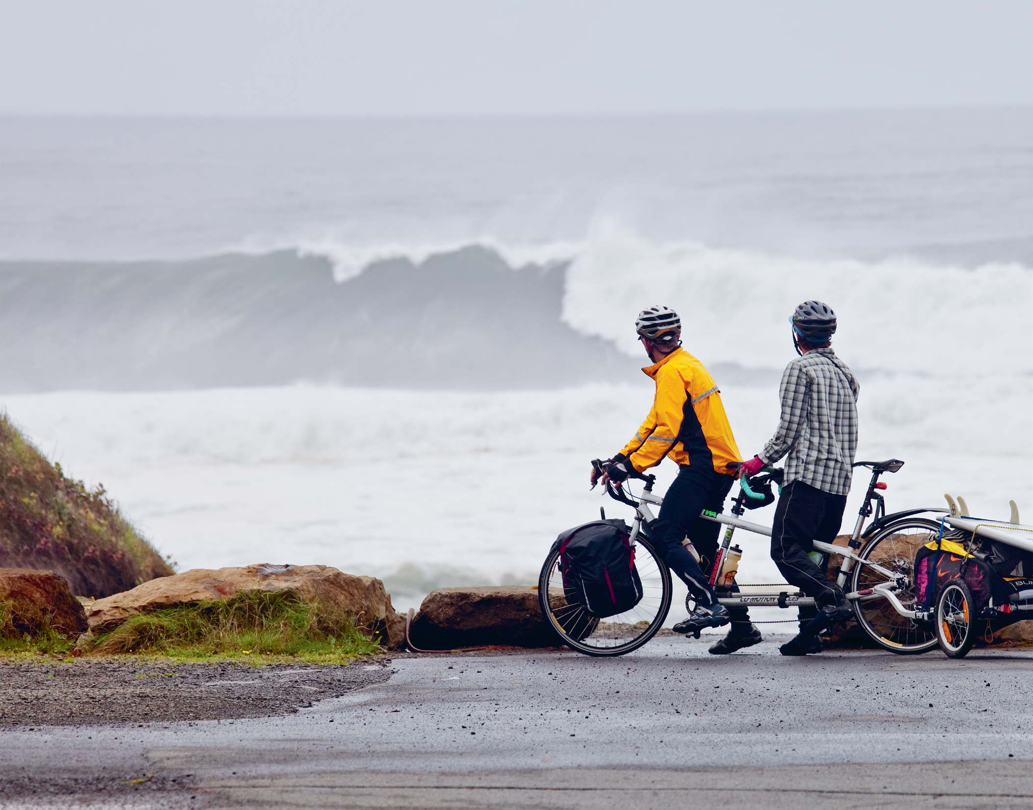 Tom Herron and I stop for a wave check in October during a 100-year stormIm not - photo 3