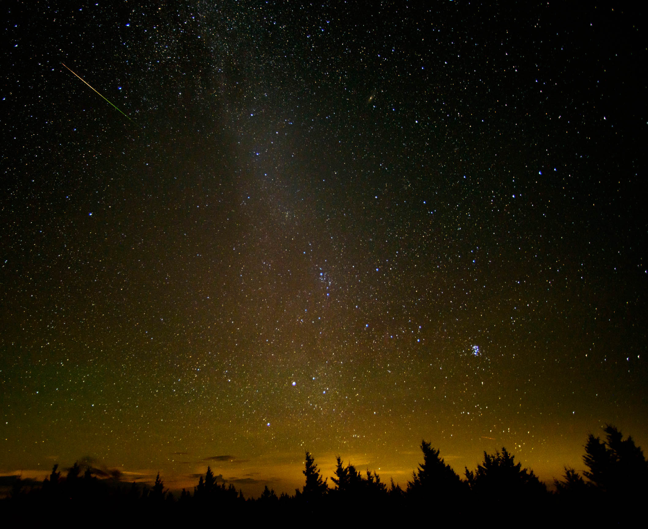 PERSEID SHOWER 2016 This 30-second exposure captures a meteor streaking across - photo 3