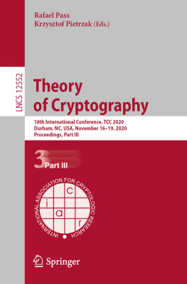 Rafael Pass - Theory of Cryptography: 18th International Conference, TCC 2020, Durham, NC, USA, November 16–19, 2020, Proceedings, Part III