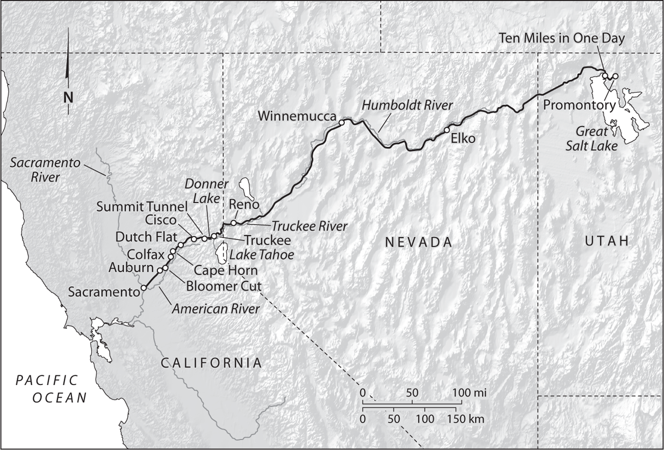 Central Pacific Railroad Line The Chinese and the Iron Road BUILDING THE - photo 1