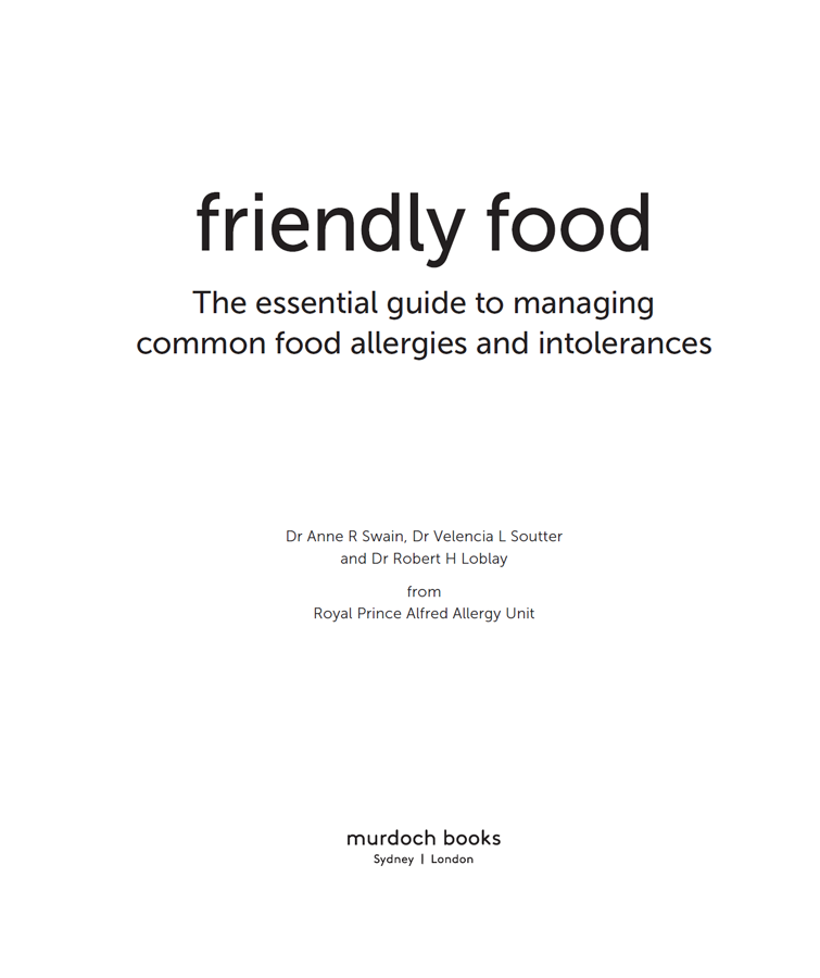 contents understanding managing food intolerances With comprehensive and - photo 3