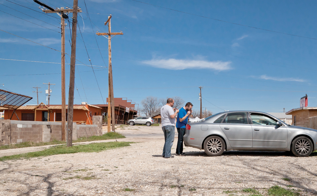 The author and Sam Watkins at Bubbas Smokehouse in San Angelo Hwy 90 at - photo 5