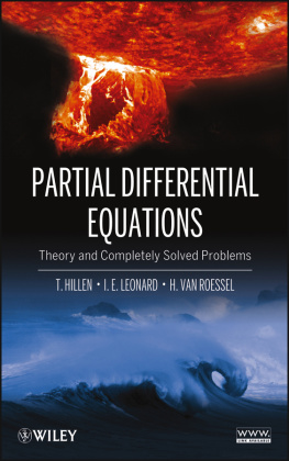 Hillen Thomas - Partial Differential Equations: Theory and Completely Solved Problems