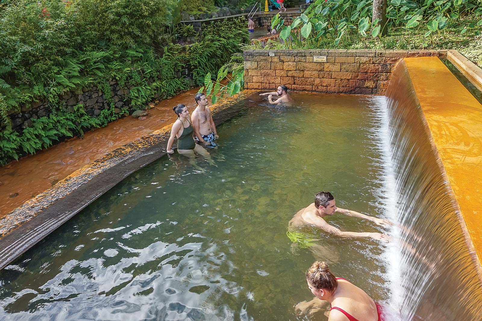 Soaking in a hot spring in Experiencing So Miguel islands famous from - photo 14