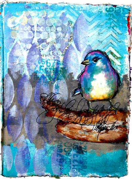 BIRDY Why study composition and color Art journaling has no rules right - photo 2