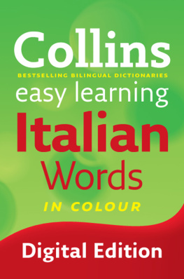 Collins Collins Easy Learning Italian Words