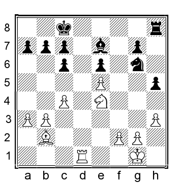 Position after 22a3 22c5 22h4 with the plan to play R h5 and - photo 6