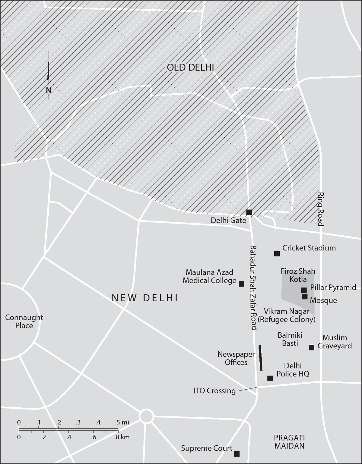 MAP 1 Firoz Shah Kotla and its surroundings MAP 2 Some of the places - photo 2