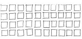 Draw several rows of small squares in lines as evenly as possible as square as - photo 19