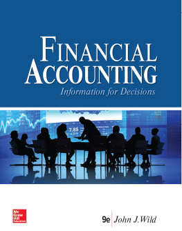 Wild - Financial Accounting, INFORMATION FOR DECISIONS, 9e