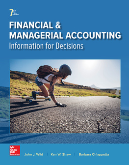 Wild - Financial and Managerial Accounting, 7e