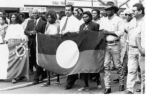 Aboriginal and Islander supporters of the Meriam march on 3 June 1995 Mick - photo 16