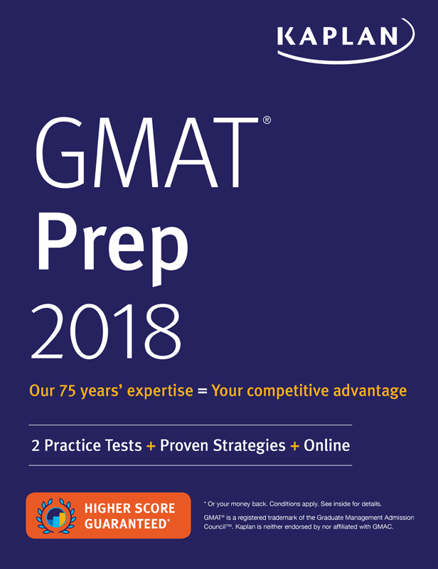 GMAT Prep 2018 GMAT is a registered trademark of the Graduate Management - photo 1