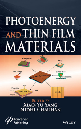 Yang Xiao-Yu Photoenergy and Thin Film Materials