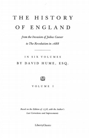 Online Library of Liberty The History of England vol 1 Edition Used The - photo 4