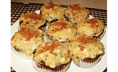 Dark Chocolate Cupcakes with Peanut Butter Bacon Frosting Serves 16 INGREDIENTS - photo 4