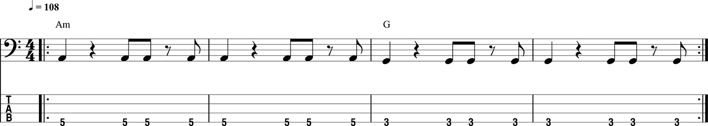 This next example uses the same beat and adds bass notes for the snare-drum - photo 7