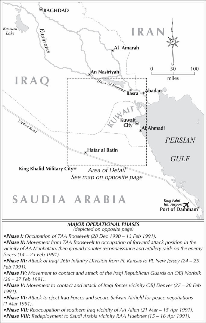 Movements of the 1st Infantry Division from January to April 1991 Introduction - photo 6