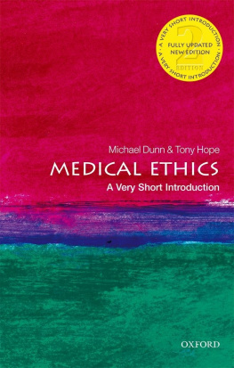 Hope Tony - Medical Ethics: A Very Short Introduction