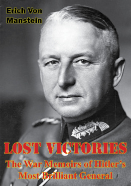 Manstein Lost Victories