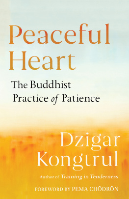 Dzigar Kongtrul Peaceful Heart: The Buddhist Practice of Patience