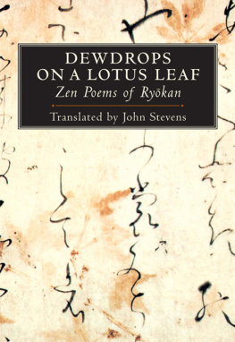 Ryōkan Dewdrops on a Lotus Leaf: Zen Poems of Ryōkan