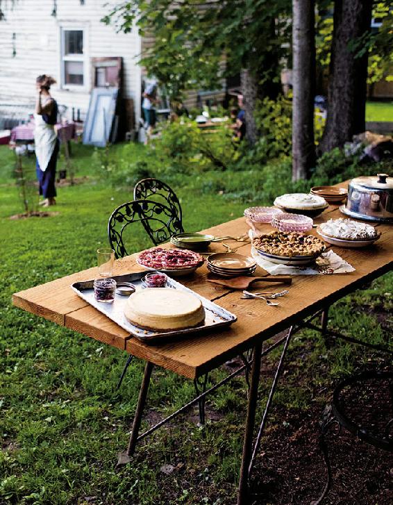 Pies at a Fourth of July barbecue in Callicoon New York Cheesecake - photo 8