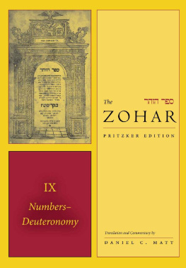 Daniel C. Matt - The Zohar (Zohar: The Pritzker Editions) Vol 9: Numbers-Deuteronomy