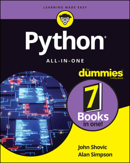 Shovic John - Python All-In-One for Dummies