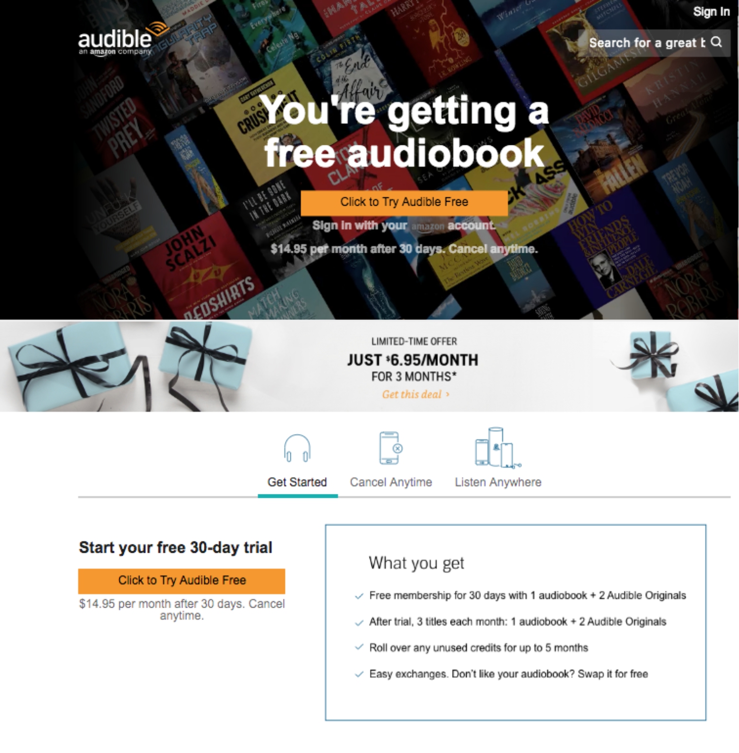 Click The Link Below to Get Started For Audible US For Audible UK For Audible - photo 2