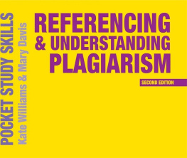 Williams Referencing and Understanding Plagiarism