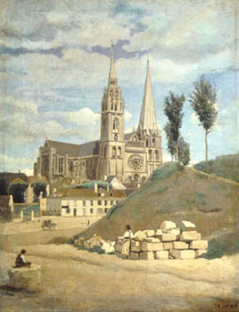 Jean-Baptiste-Camille Corot Chartres Cathedral 1830 Louvre Paris The - photo 4