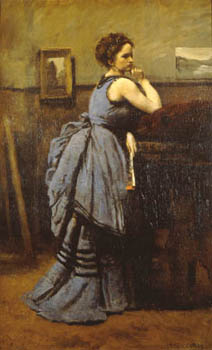 Jean-Baptiste-Camille Corot The Woman in Blue 1874 oil on canvas Louvre - photo 5